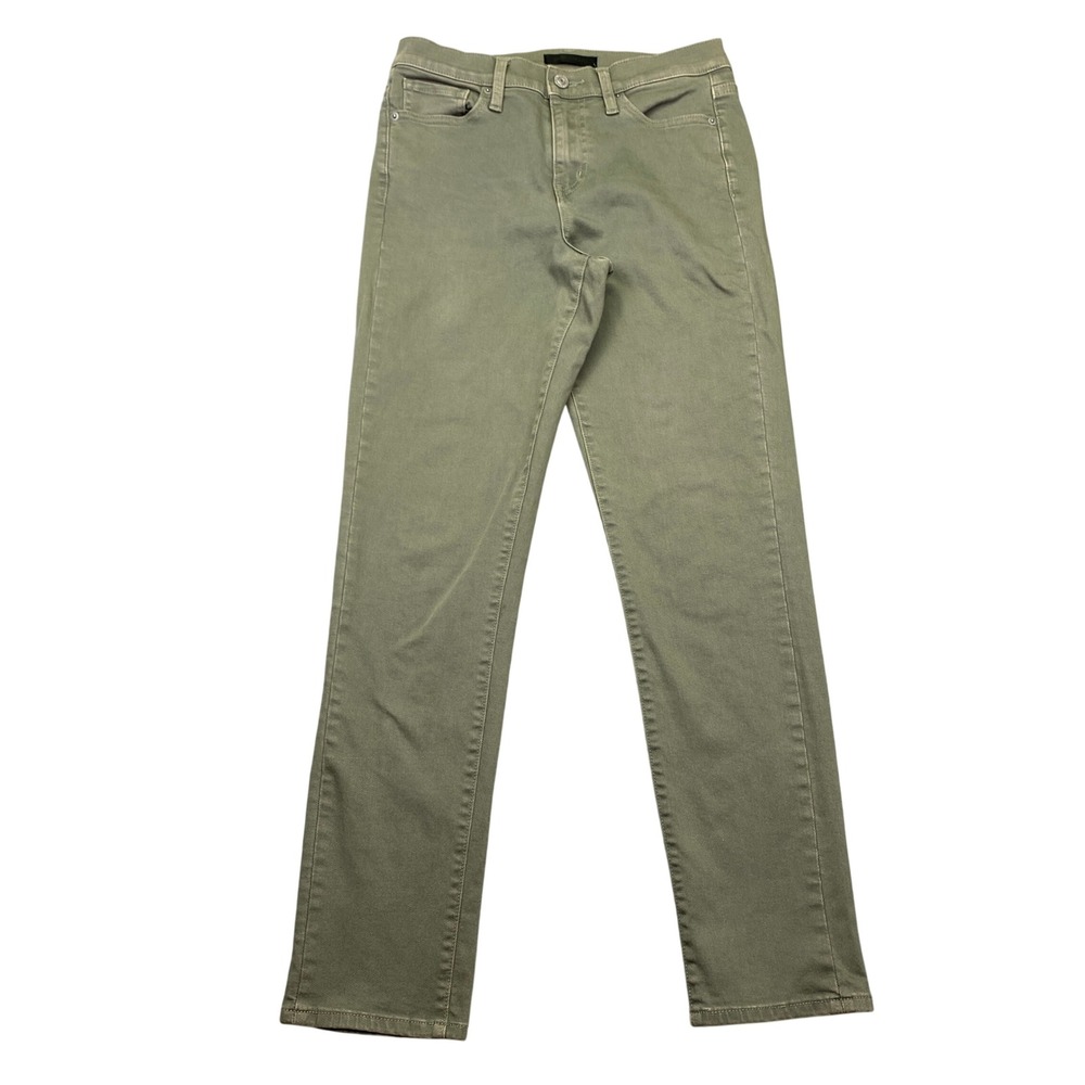 Uniqlo Jeans Women 25 Fits 26" Olive Green Skinny Fit Stretch Pants